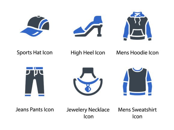 Clothes Fashion Icon Set 2: A Comprehensive Guide to Designing with Beautiful Glyph Icons