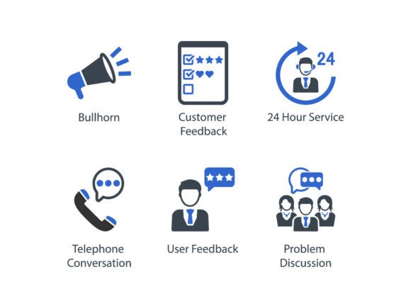 Contact Us Icon Set 2: Elegant Design for Every Project
