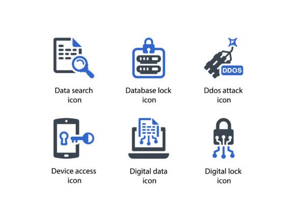 Cyber Security System Icon Set 3: A Modern Tool for Digital Protection and Design