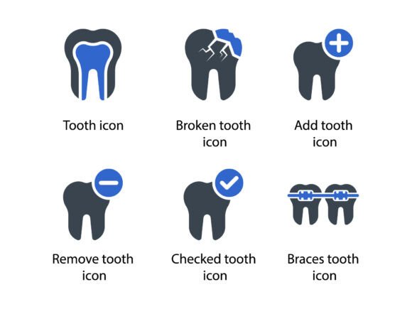 Dental Care Icon Set 1: Essential Design Tools
