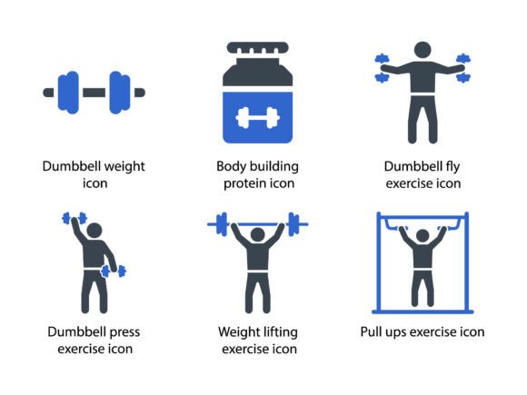 Enhance Your Designs with Fitness Gym Icon Set 2