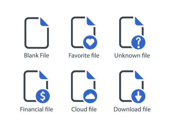 Files Icon Set 1 – Premium Design Assets