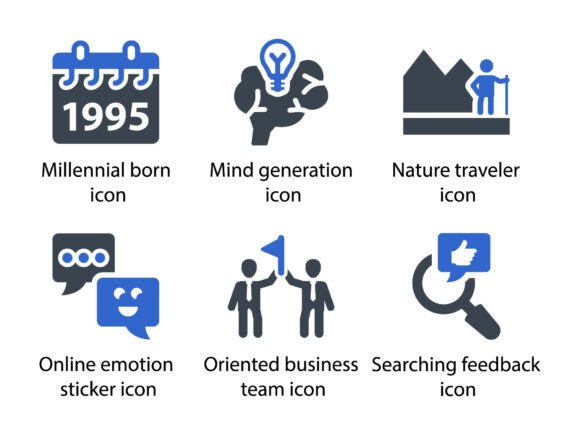 Millennials Icon Set 3: Design with Purpose