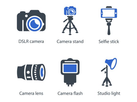 Photography Icon Set 1: A Versatile Tool for Designers and Creators