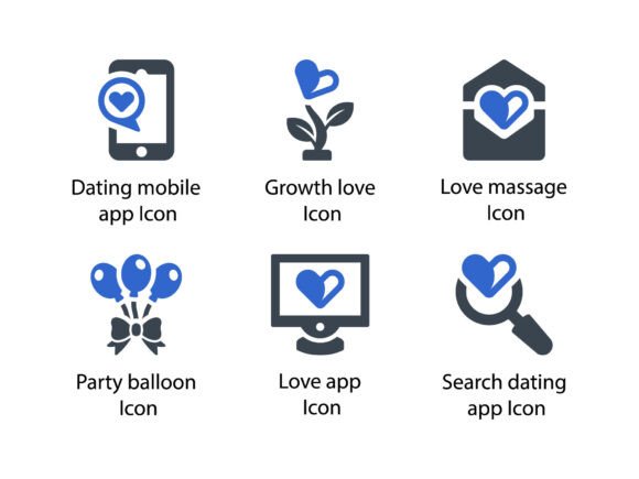 Romance and Love Icon Set 6: Enhancing Design with Beautiful Glyph Icons