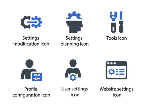 Settings and Options Icon Set 5